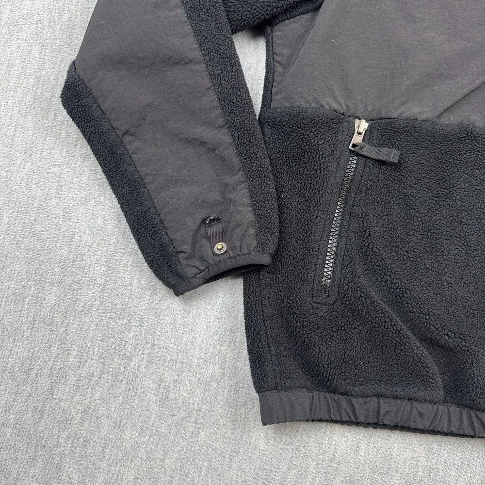 The North Face Jacket Boys Medium‎ Black Denali Fleece Polartec Full Zip Hiking